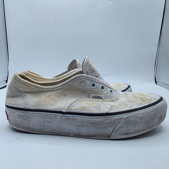 Vans Authentic Womens Size 6 White Platform Shoes Casual Walking Skateboarding - Picture 12 of 13
